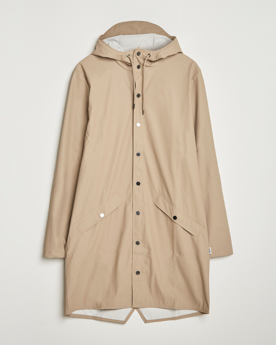 Herre | Jakker | RAINS | Long Jacket Beige
