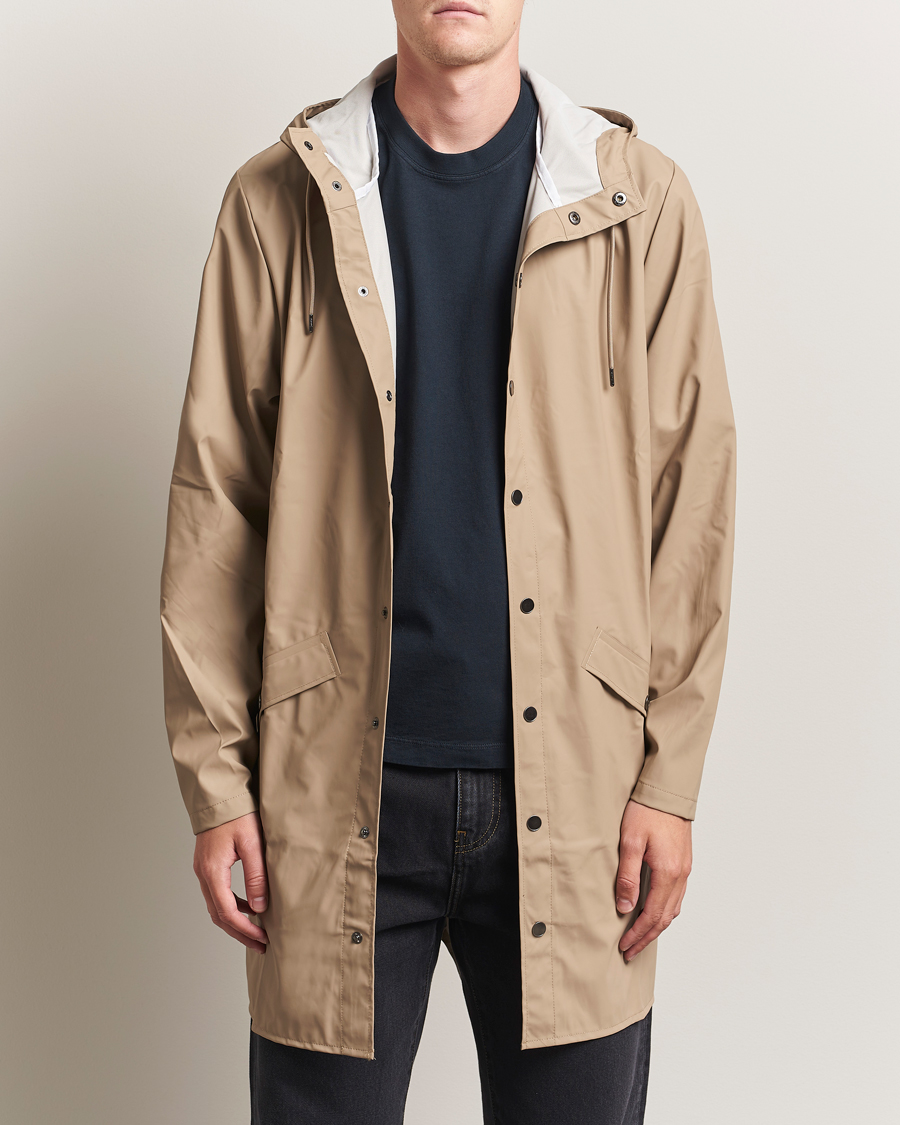 Herre | Jakker | RAINS | Long Jacket Beige