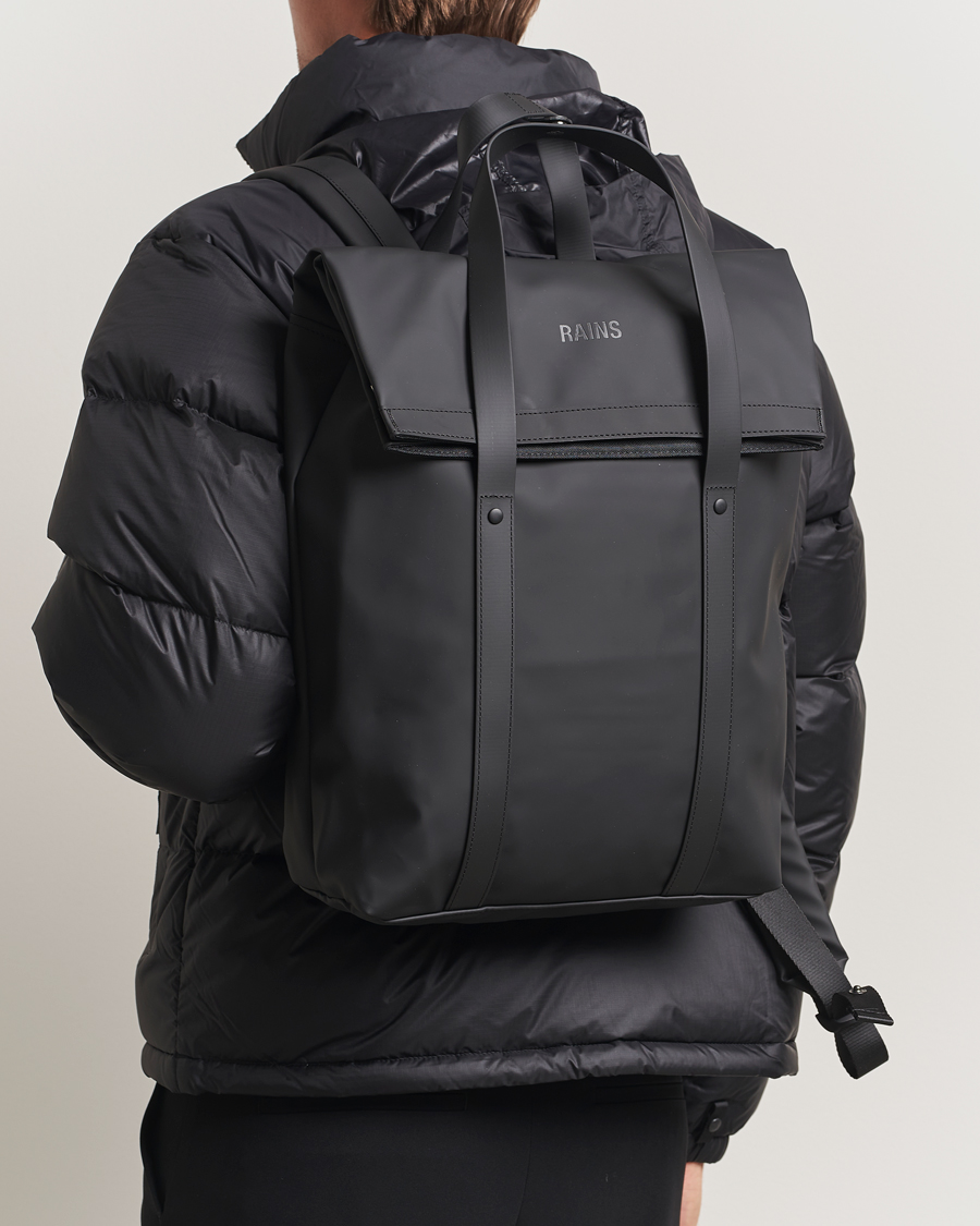 Herre | Tasker | RAINS | 2 Way Tote Backpack Black