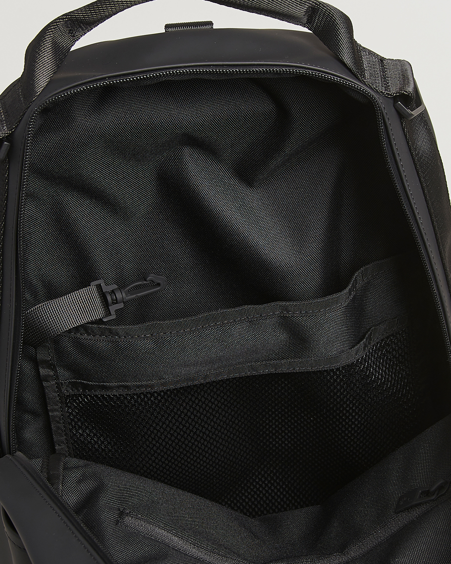 Herre | Tasker | RAINS | Clip Front Backpack Black