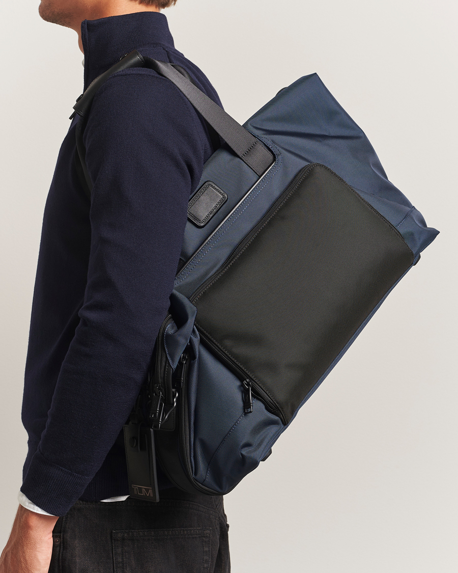 Herre | Tasker | TUMI | Alpha 3 Double Expansion Travel Satchel Navy