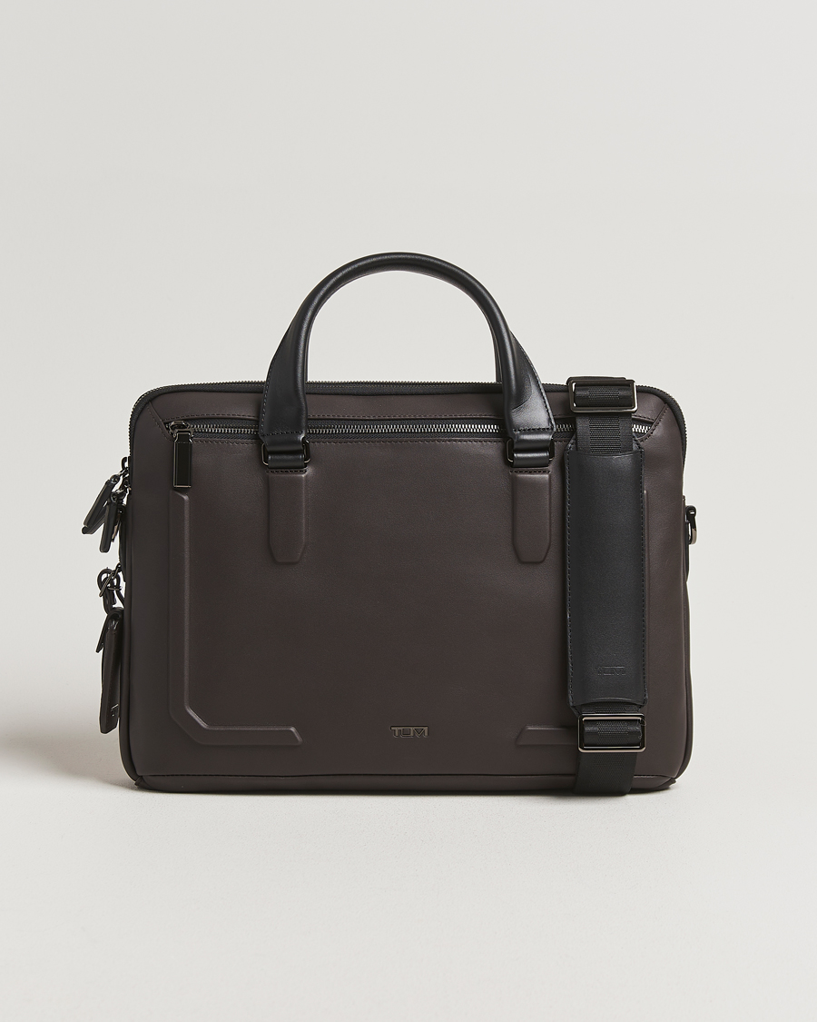 Herre | Tasker | TUMI | Harrison Sycamore Slim Brief Espresso Brown
