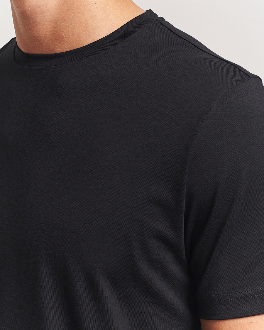 Herre | T-Shirts | Stenströms | Supima Cotton T-Shirt Black