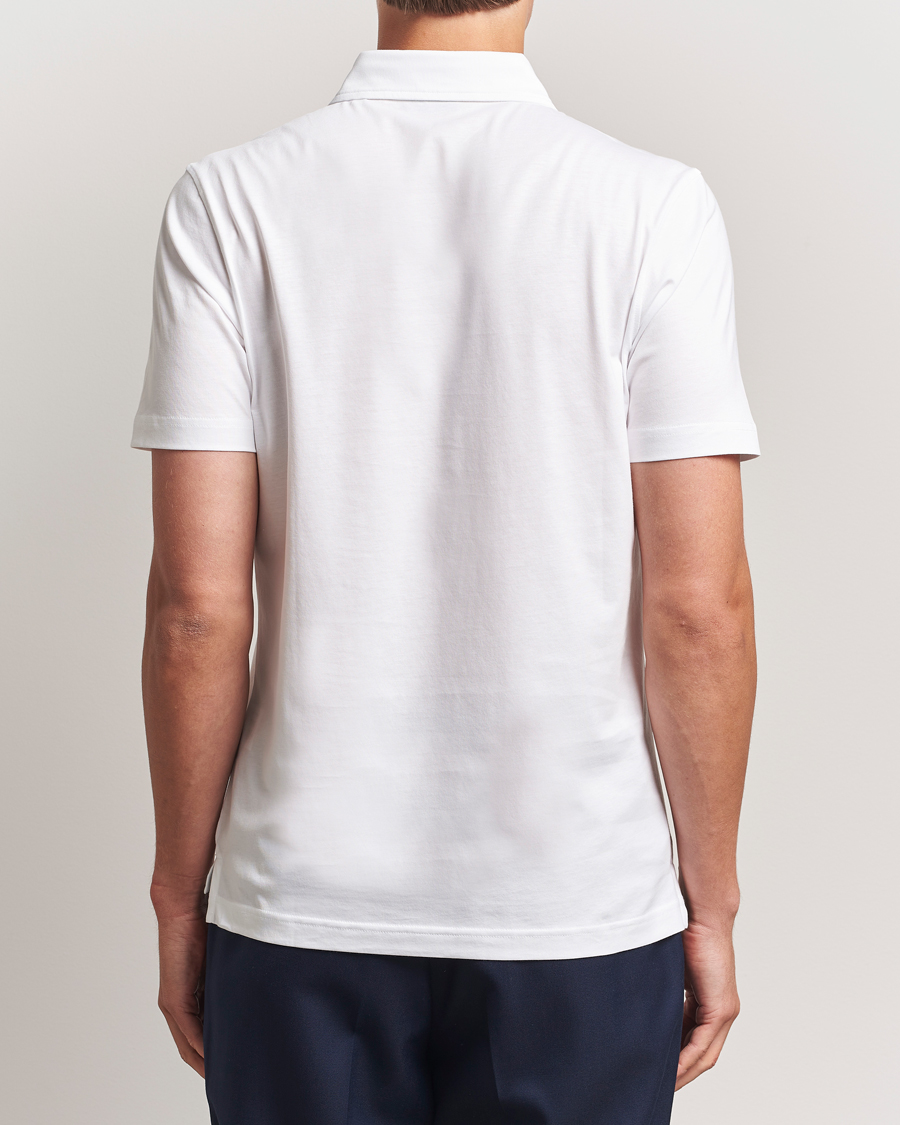 Herre | Polotrøjer | Stenströms | Supima Cotton Polo Shirt White