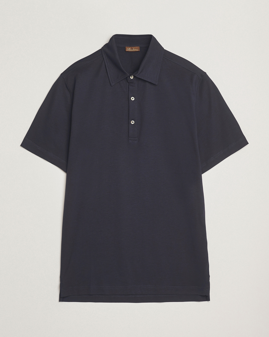 Herre | Polotrøjer | Stenströms | Supima Cotton Polo Shirt Navy