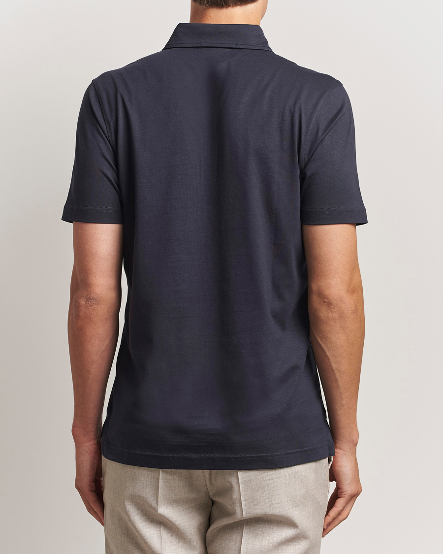 Herre | Polotrøjer | Stenströms | Supima Cotton Polo Shirt Navy