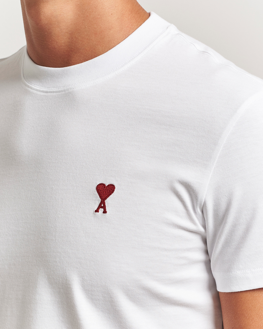 Herre | T-Shirts | AMI | Heart Logo T-Shirt White