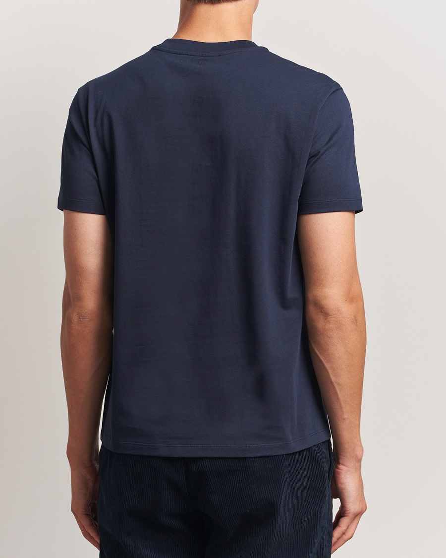 Herre | T-Shirts | AMI | Heart Logo T-Shirt Night Blue