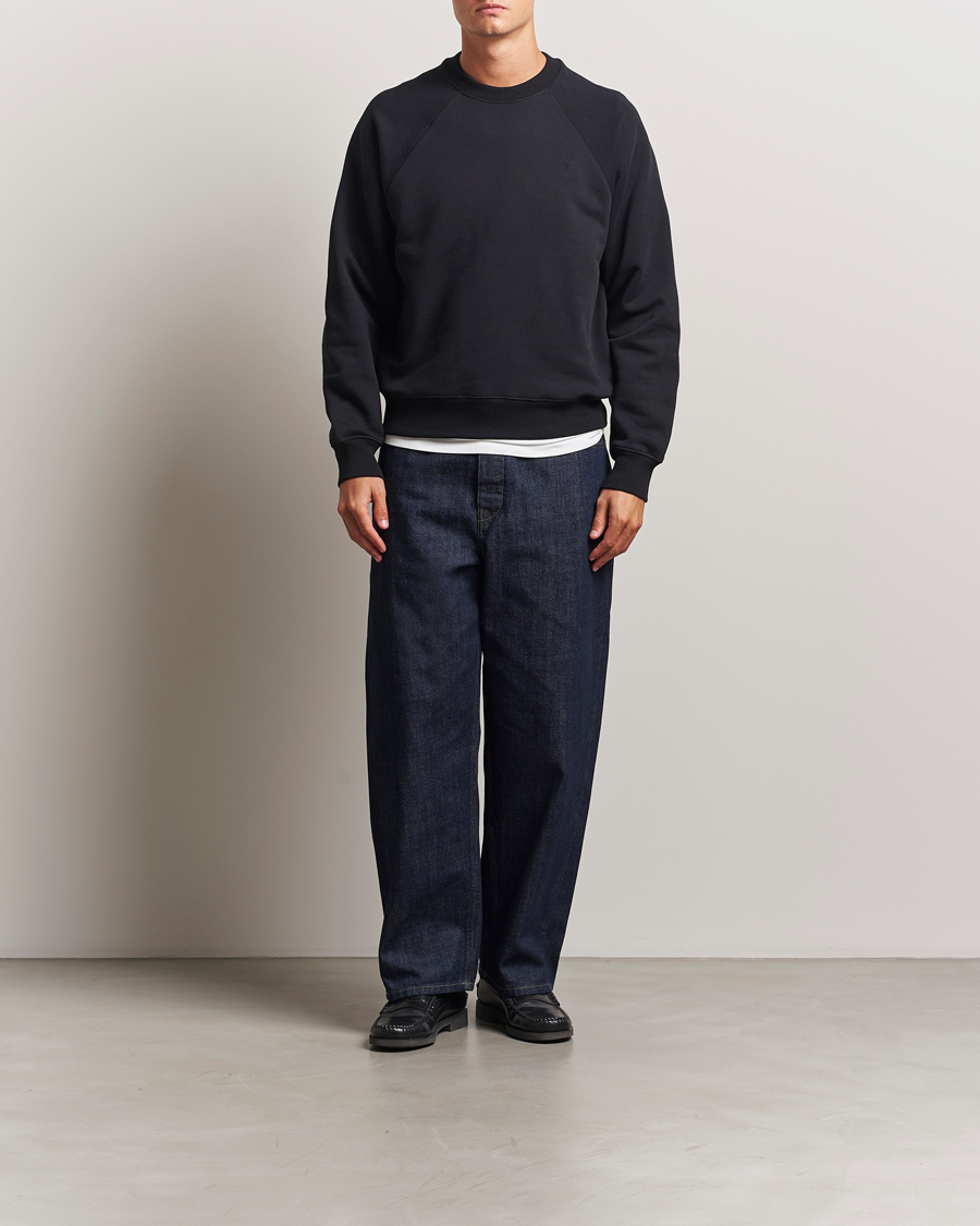Herre | Trøjer | AMI | Tonal Heart Logo Sweatshirt Black