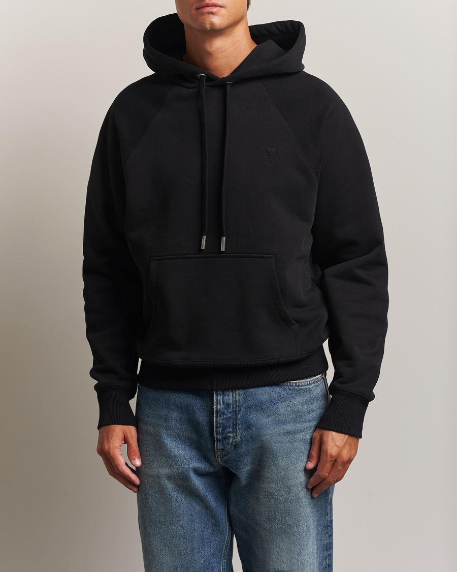 Herre | Trøjer | AMI | Tonal Heart Logo Hoodie Black
