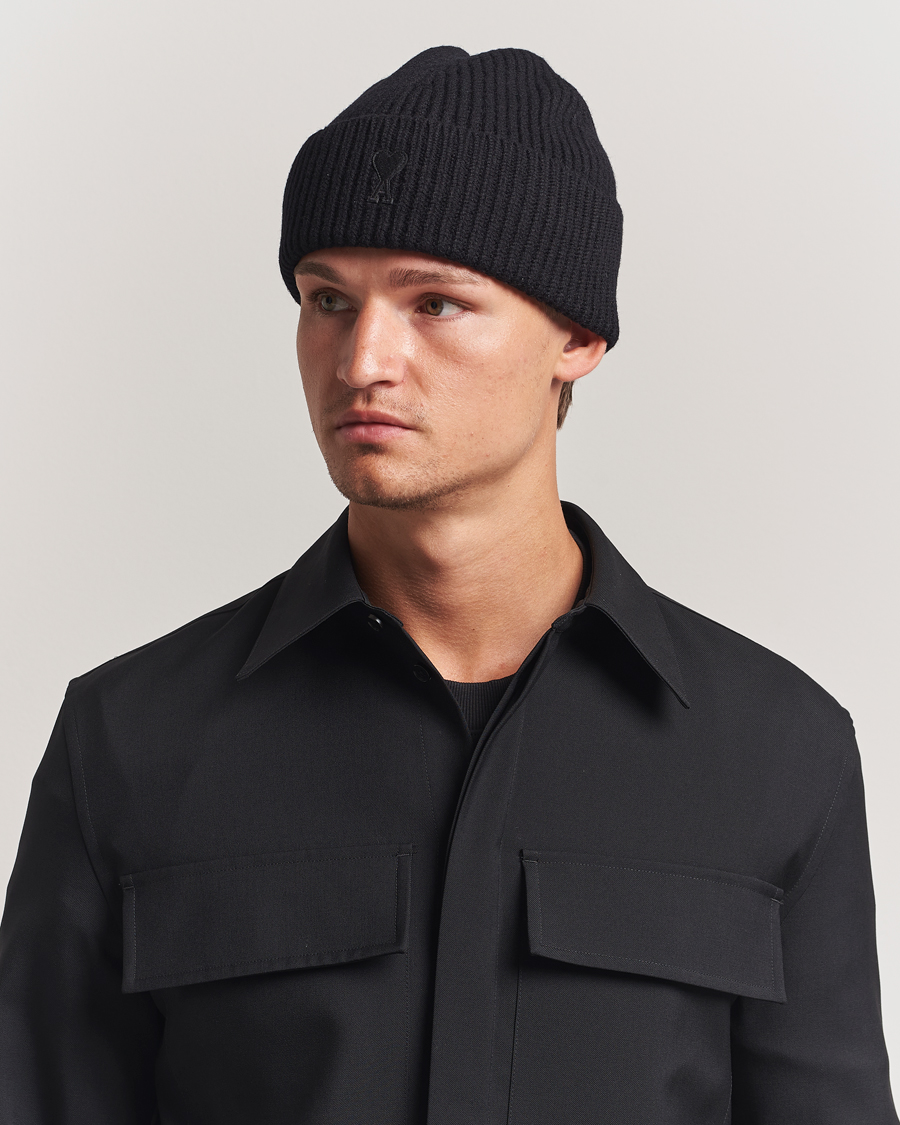 Herre | Huer | AMI | Heart Logo Beanie Black