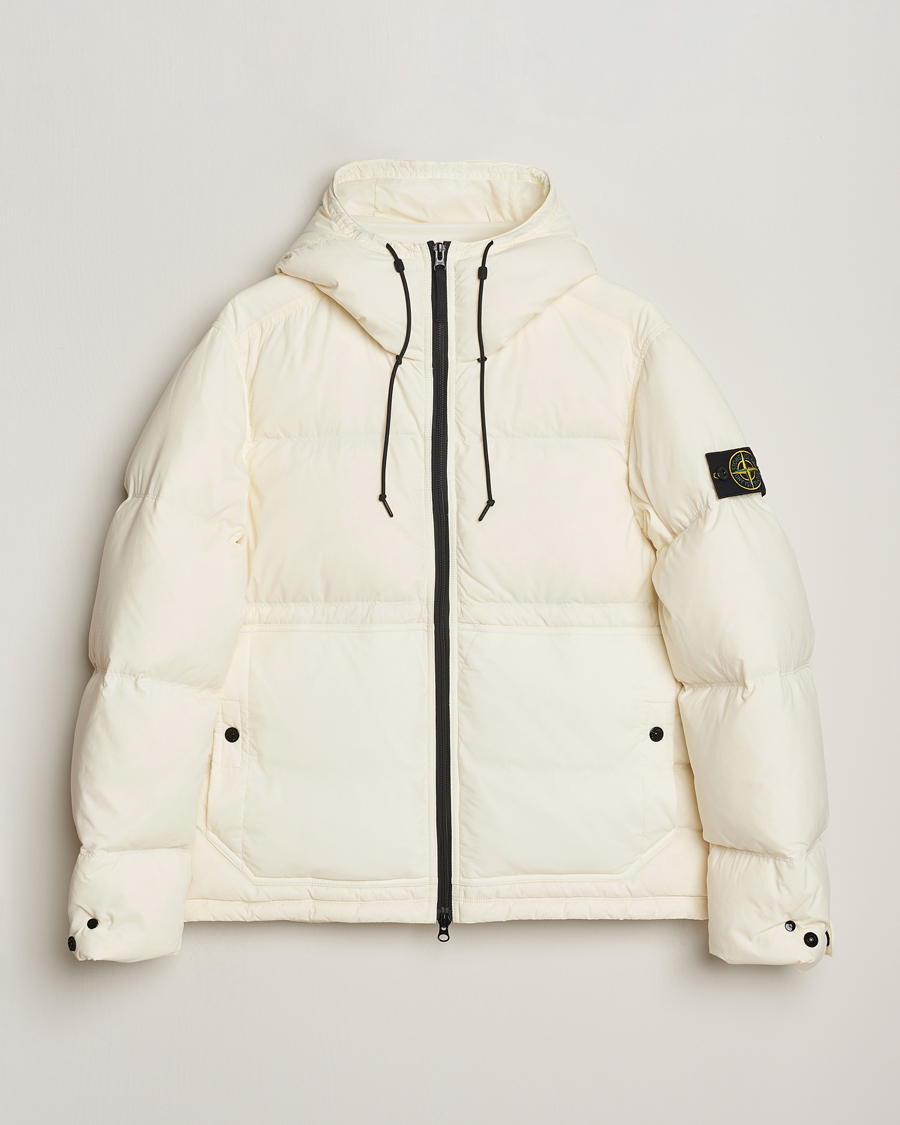 Herre | Jakker | Stone Island | Ripstop Cordura Padded Down Parka Ivory