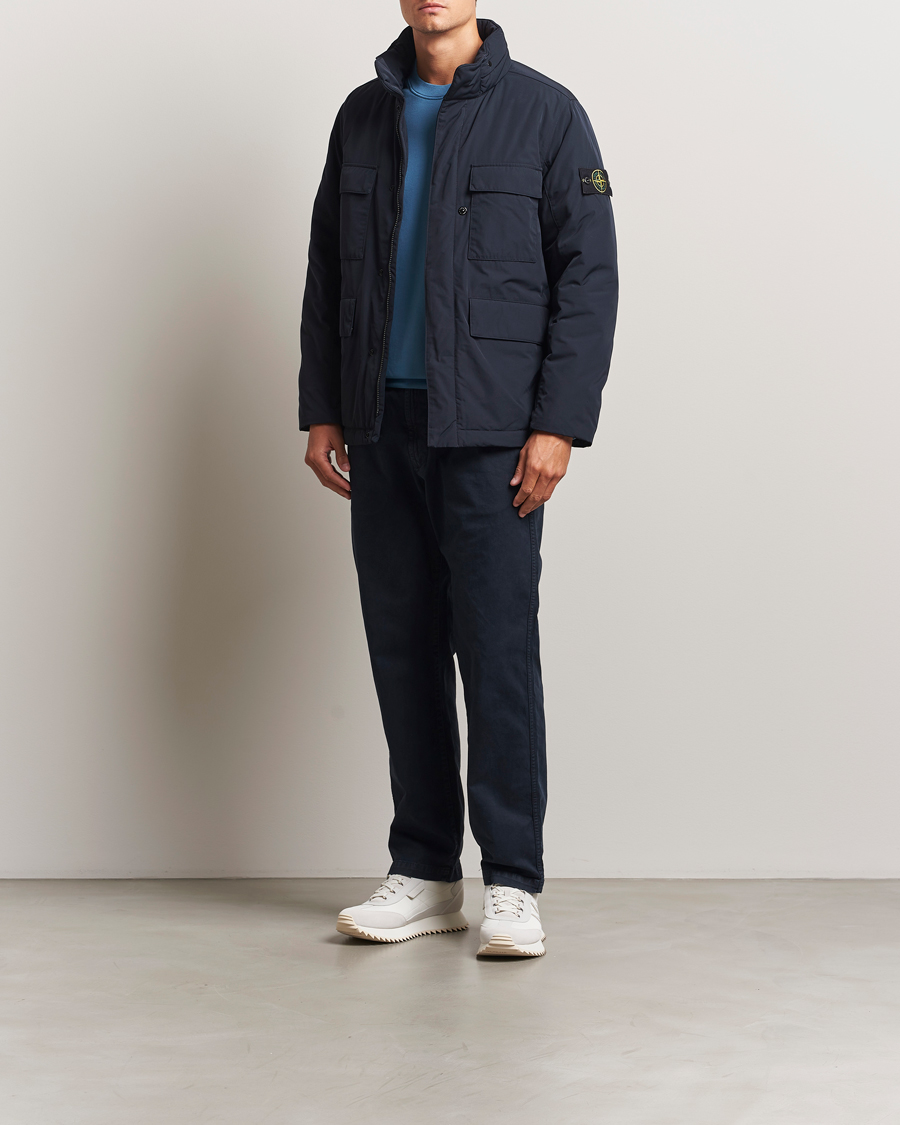 Herre | Jakker | Stone Island | Micro Twill Padded Field Jacket Navy