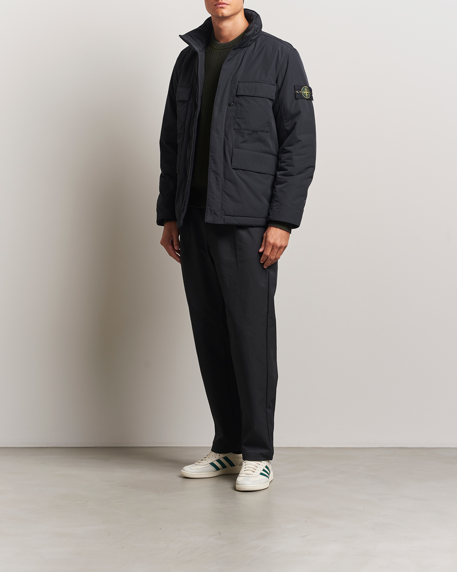 Herre | Jakker | Stone Island | Micro Twill Padded Field Jacket Black