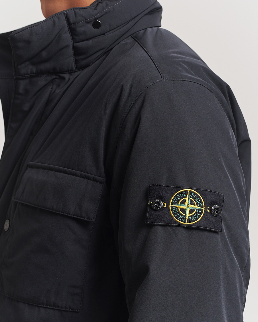 Herre | Jakker | Stone Island | Micro Twill Padded Field Jacket Black