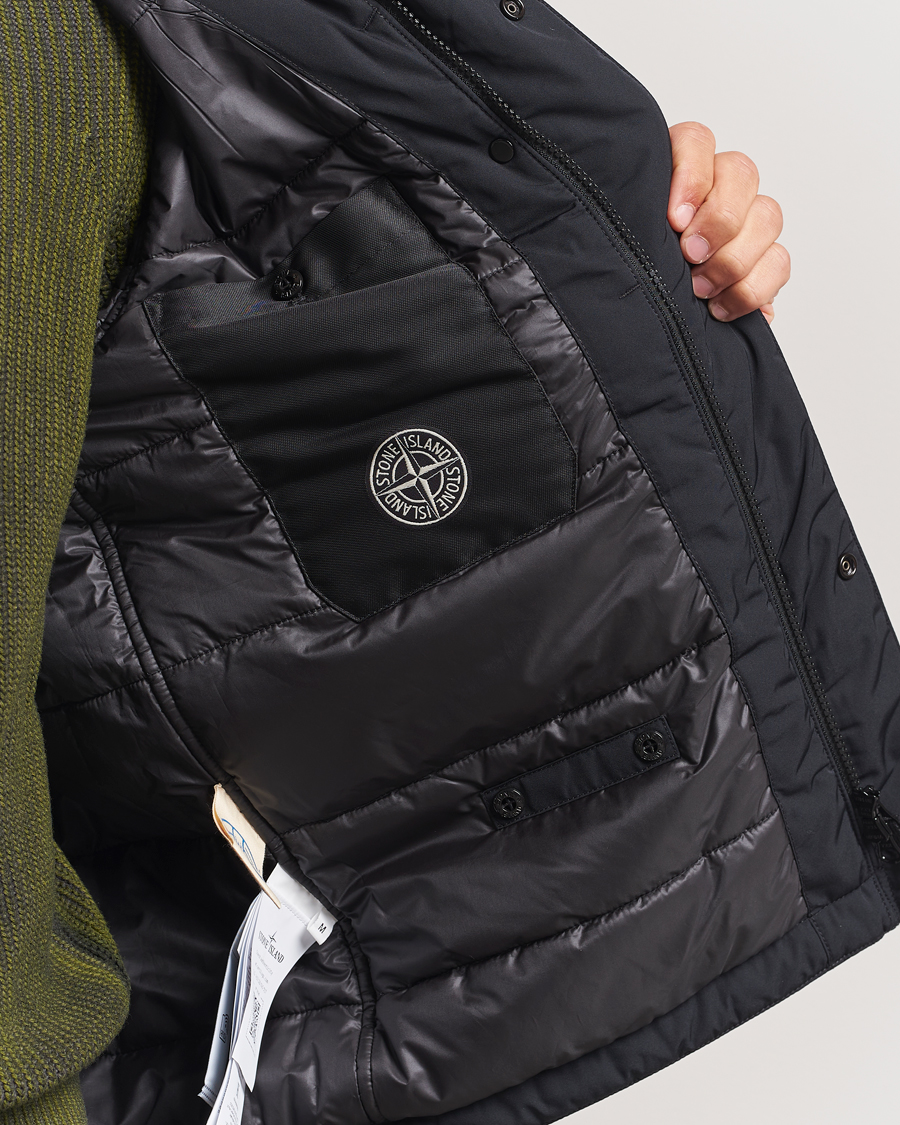 Herre | Jakker | Stone Island | Micro Twill Padded Field Jacket Black