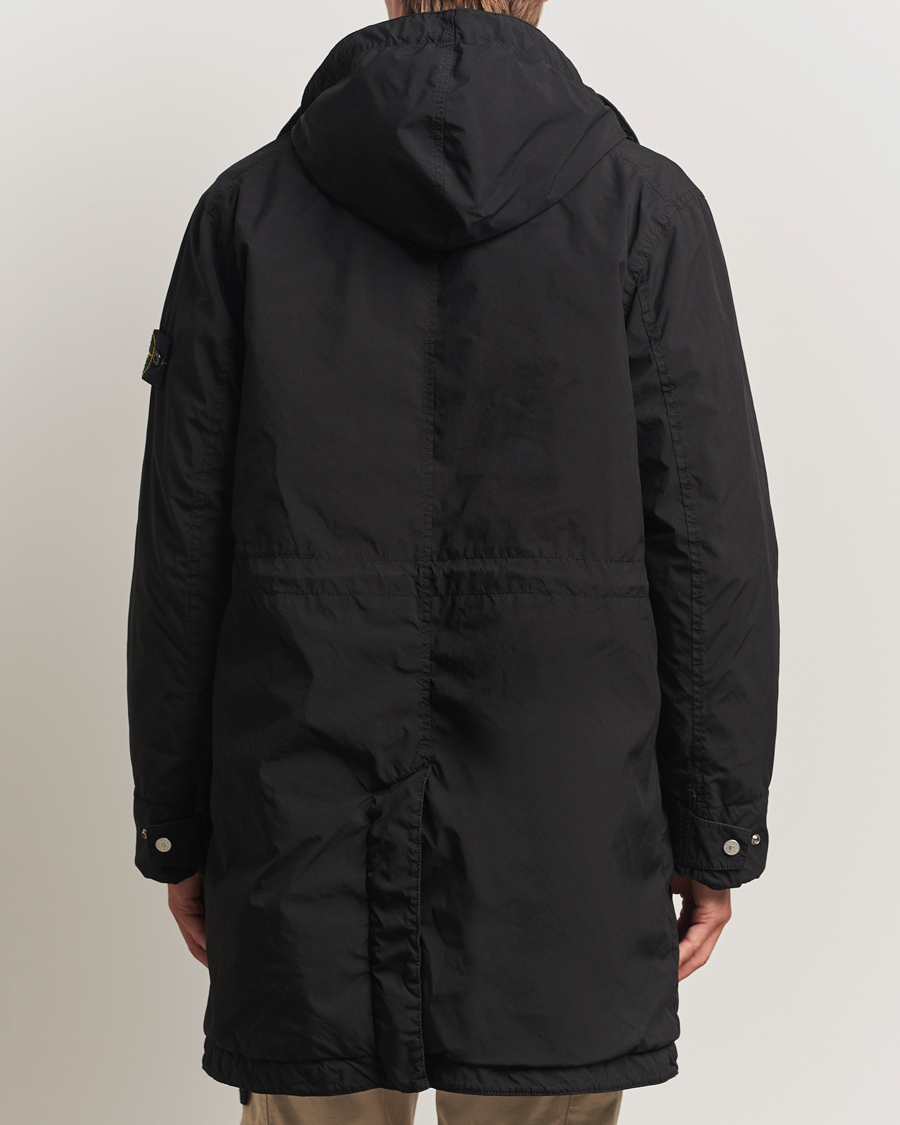 Herre | Jakker | Stone Island | Light Compact Padded Hood Coat Black
