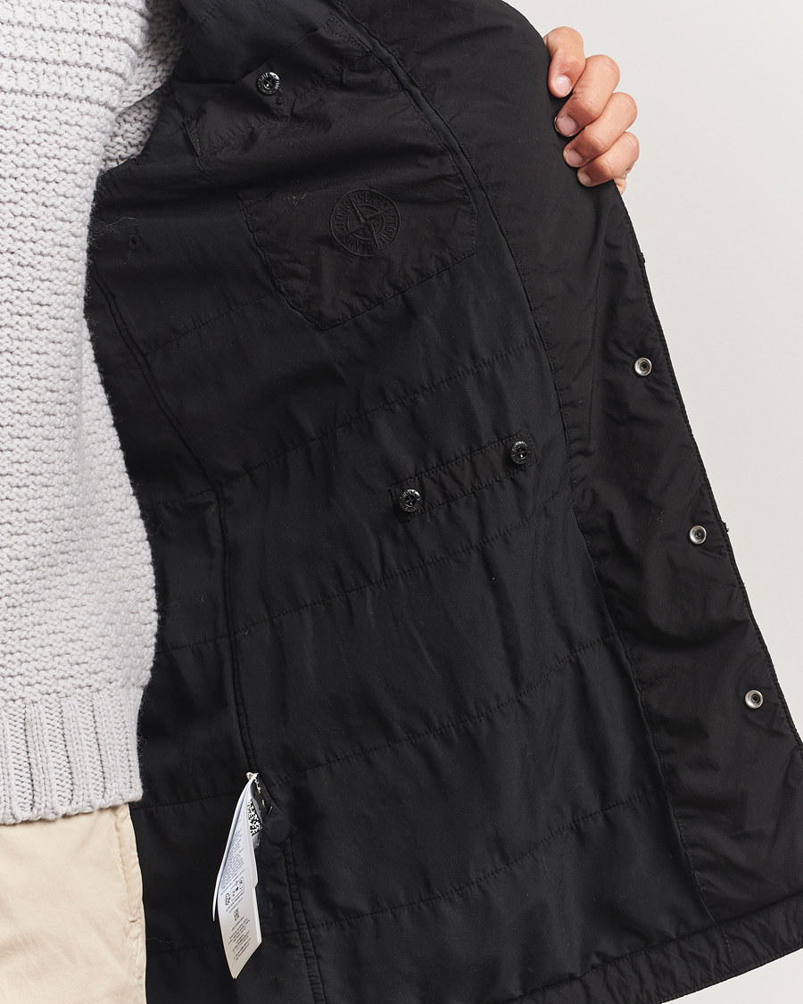 Herre | Jakker | Stone Island | Light Compact Padded Hood Coat Black