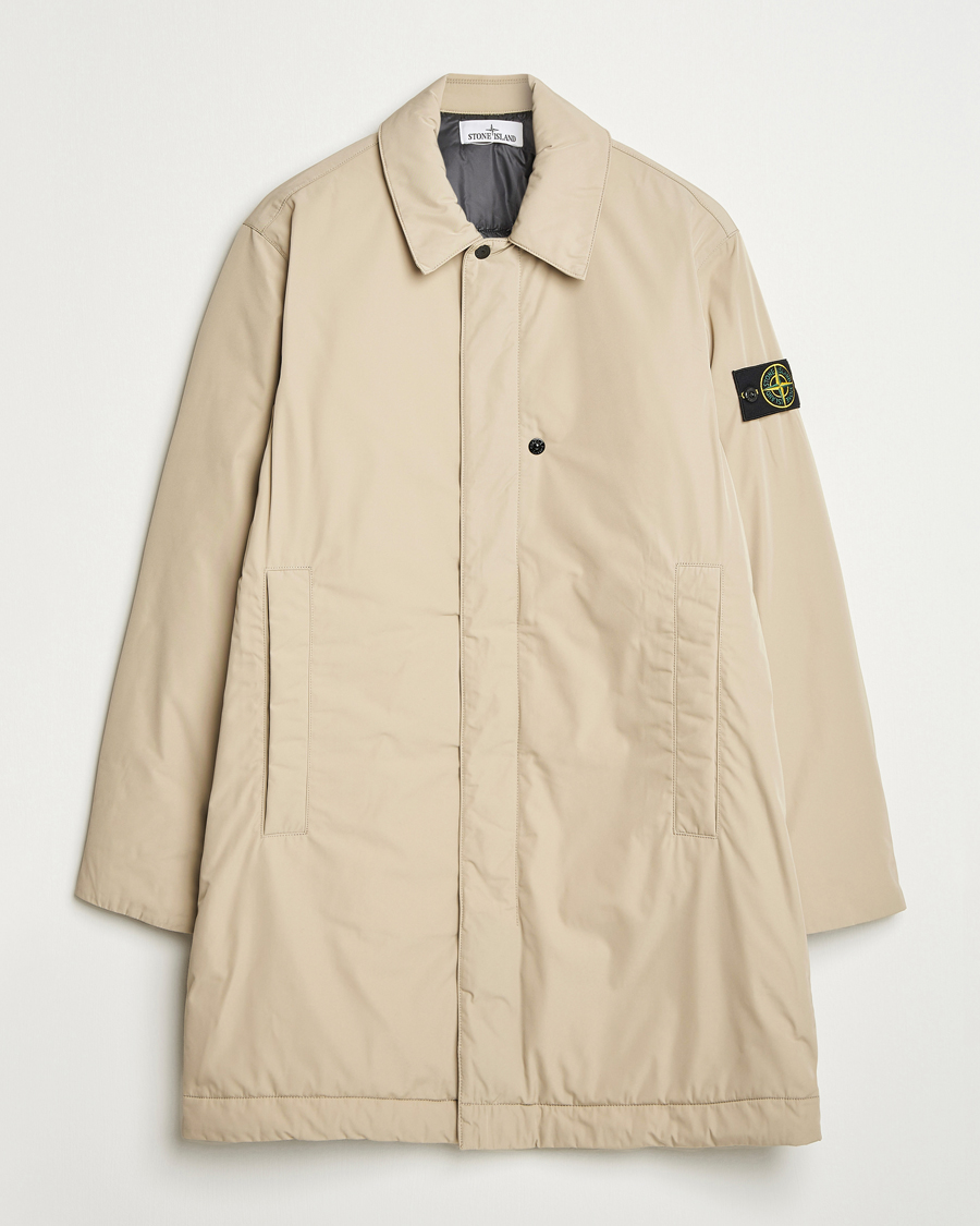 Herre | Jakker | Stone Island | Micro Twill Primaloft Padded Coat Beige