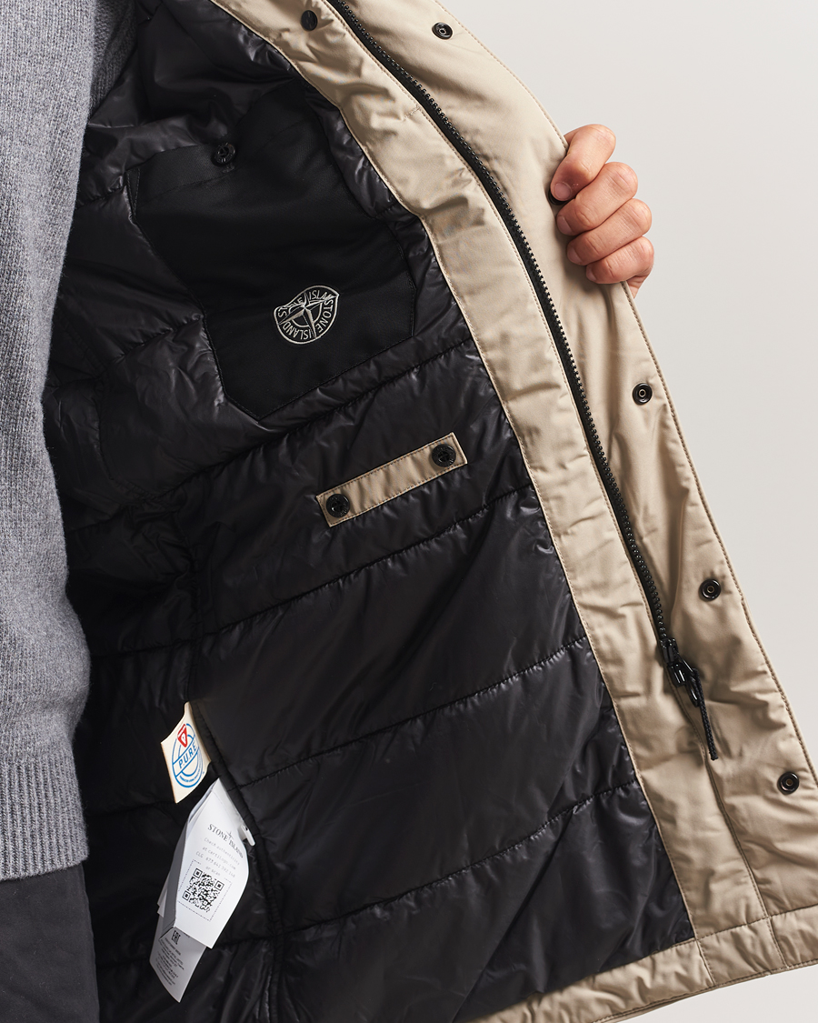 Herre | Jakker | Stone Island | Micro Twill Primaloft Padded Coat Beige