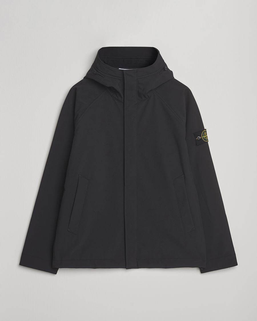 Herre | Jakker | Stone Island | Soft Shell Lined Short Parka Black