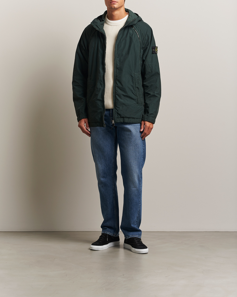 Herre | Jakker | Stone Island | David-Light TC Hooded Jacket Green