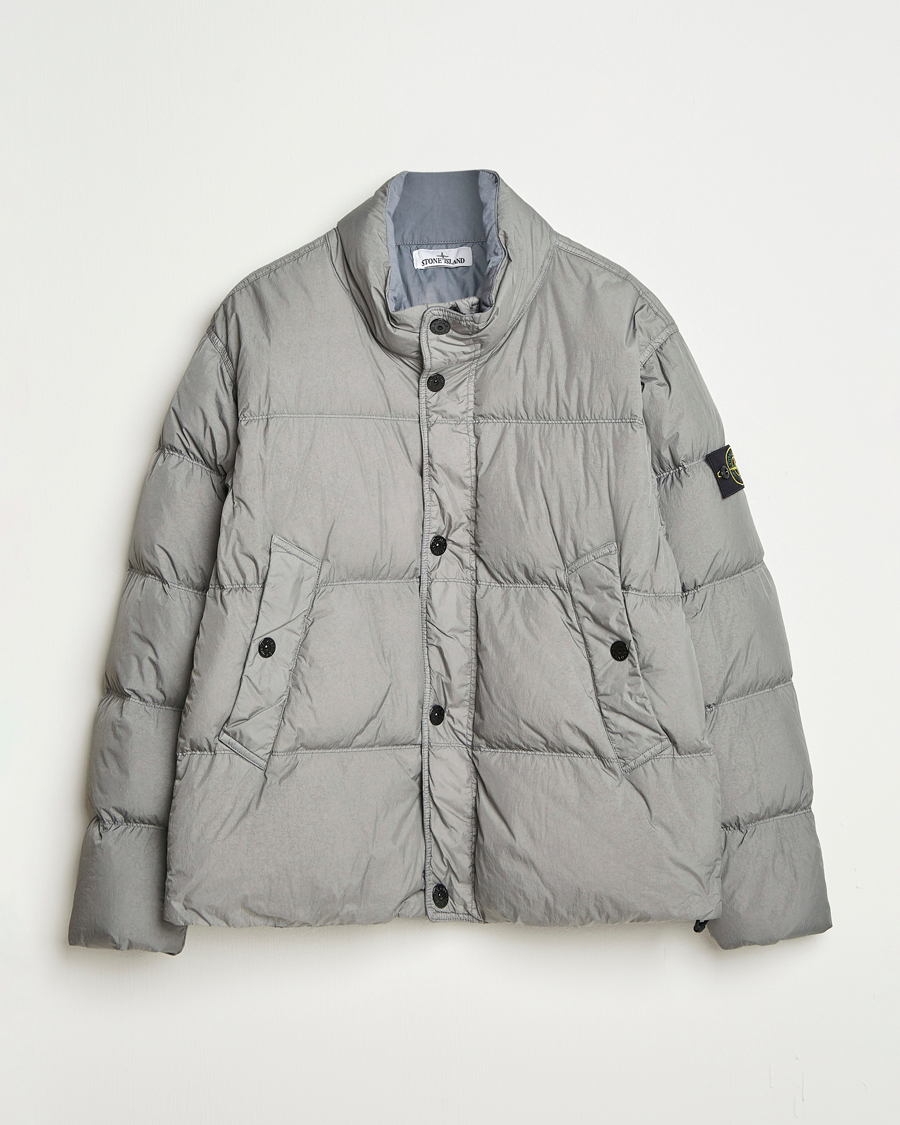 Herre | Jakker | Stone Island | Crinkle Reps Down Jacket Cement