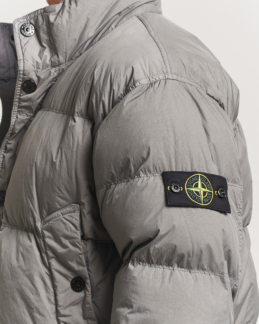 Herre | Jakker | Stone Island | Crinkle Reps Down Jacket Cement