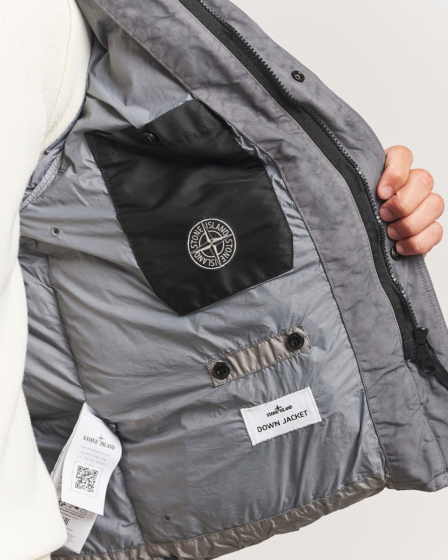 Herre | Jakker | Stone Island | Crinkle Reps Down Jacket Cement