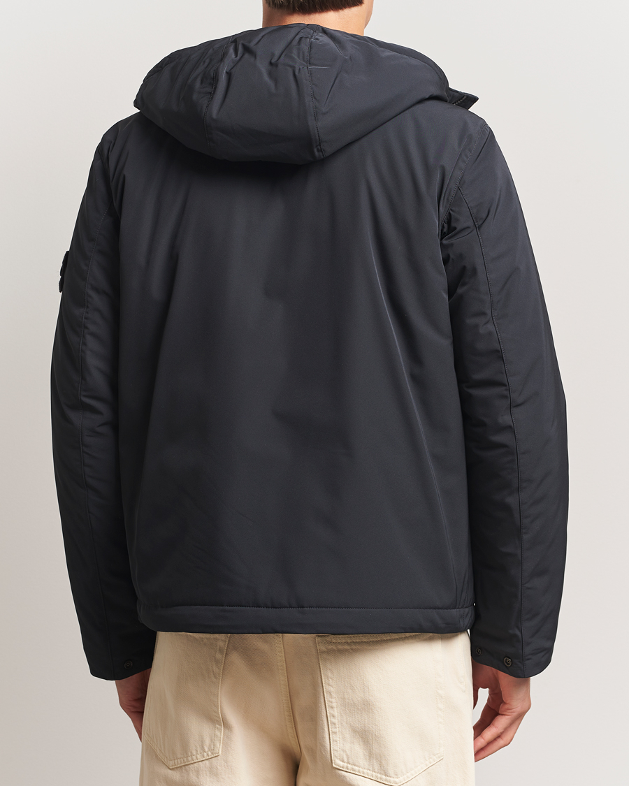Herre | Jakker | Stone Island | Micro Twill Primaloft Padded Hood Jacket Black