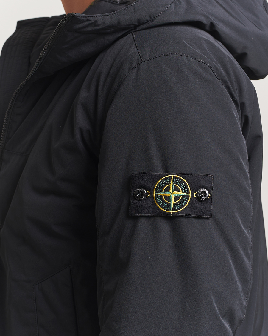 Herre | Jakker | Stone Island | Micro Twill Primaloft Padded Hood Jacket Black