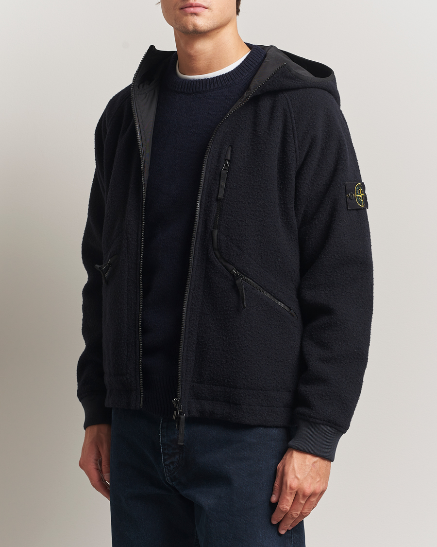 Herre | Jakker | Stone Island | Panno Ratinato Wool Jacket Navy