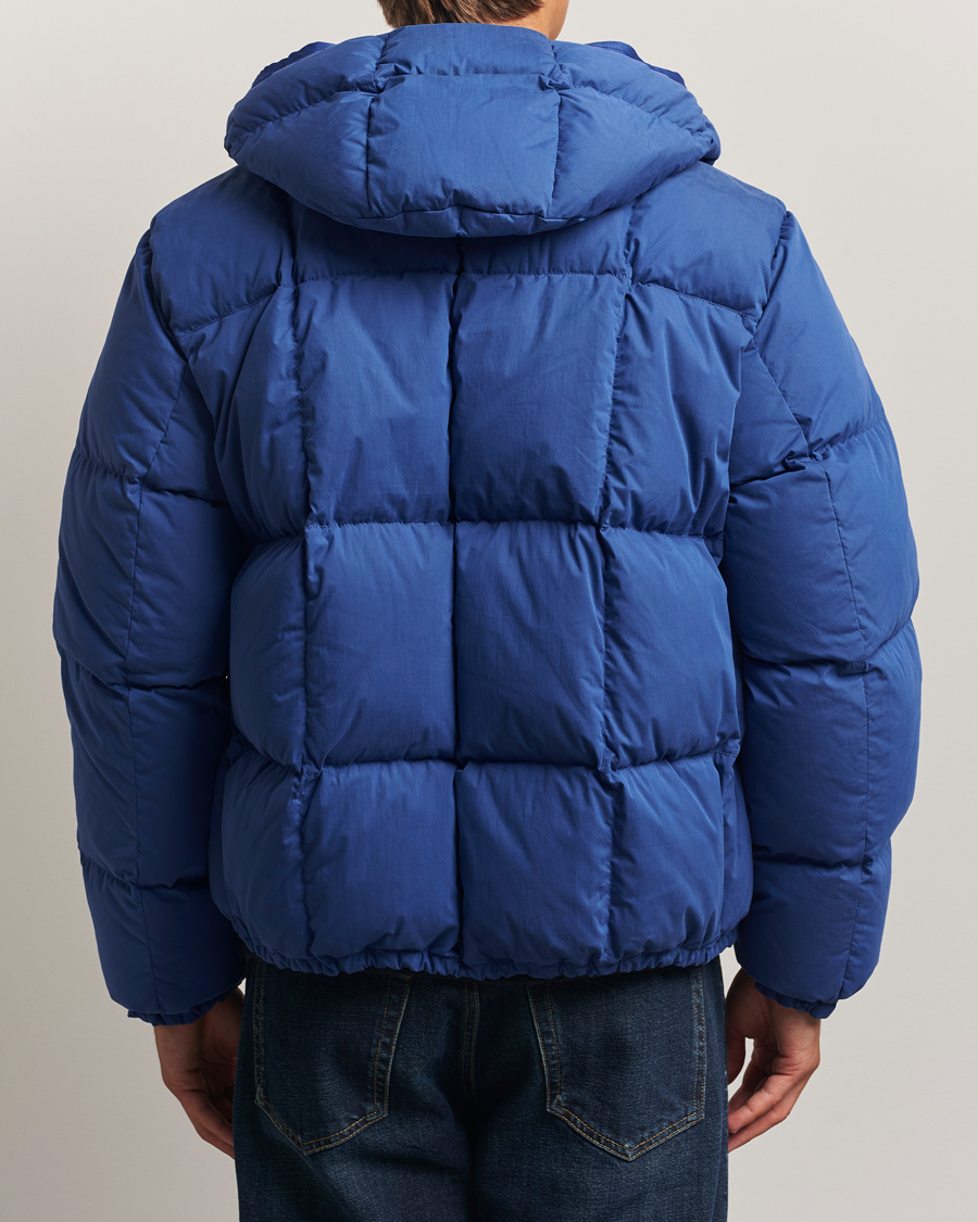Herre | Jakker | Stone Island | Marina Cotton/Nylon Tela Down Jacket Bright Blue
