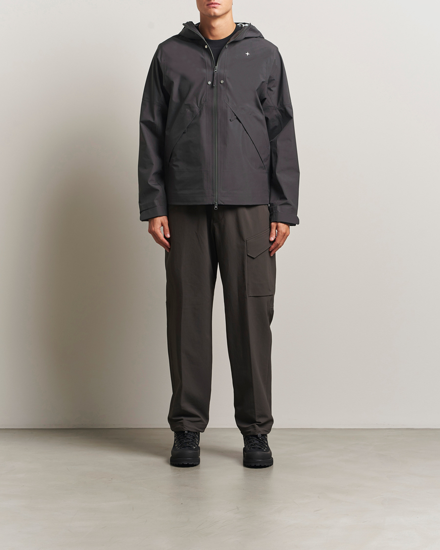 Herre | Jakker | Stone Island | Stellina 3L Gore-Tex Hooded Jacket Lead Grey