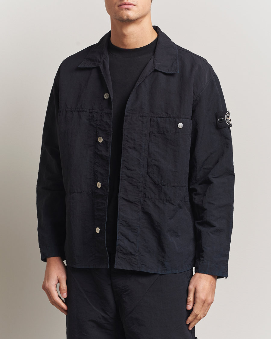 Herre | Skjorter | Stone Island | Naslan TC Corrosion Treatment Overshirt Black
