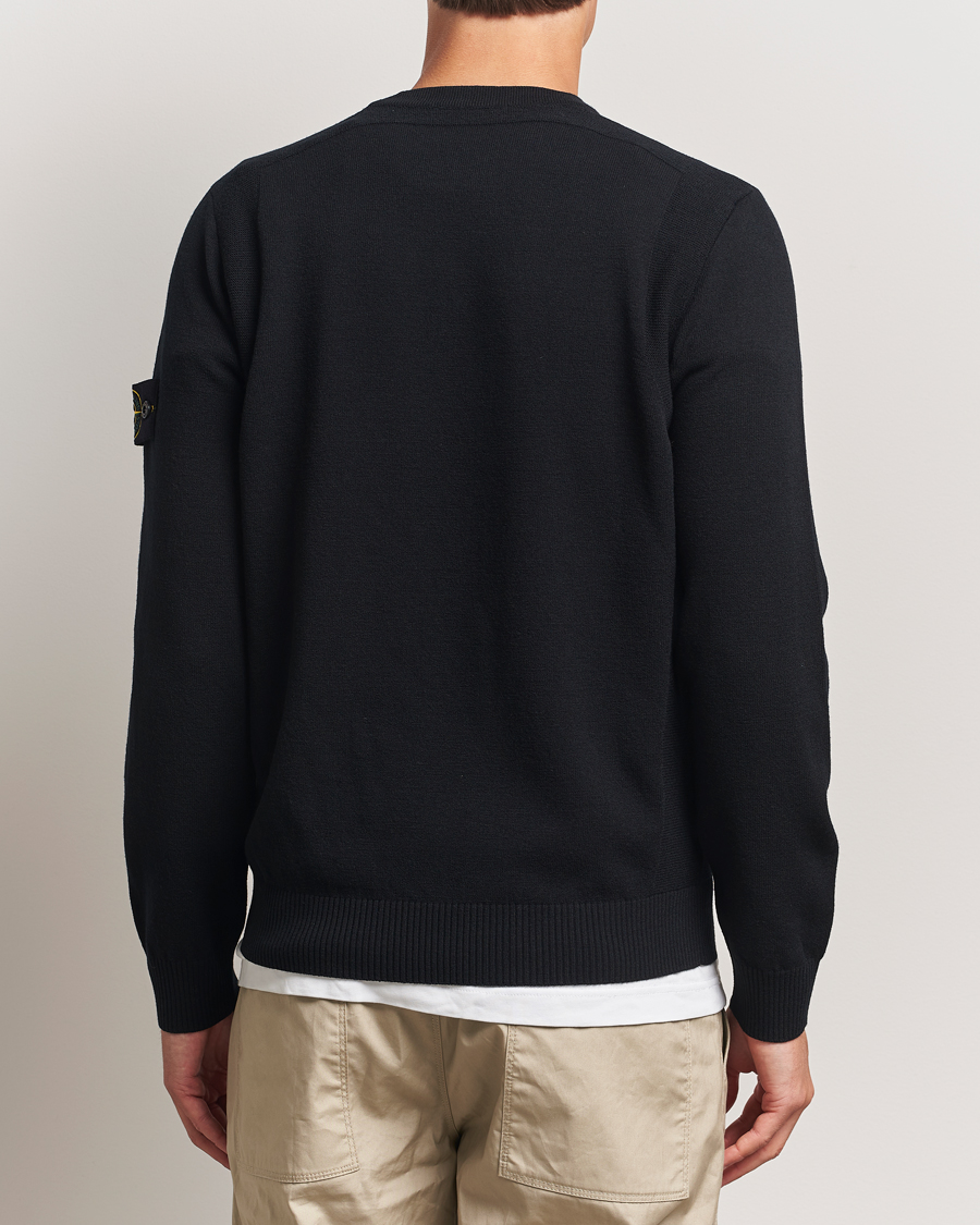 Herre | Trøjer | Stone Island | Stretch Wool Knitted Jumper Black