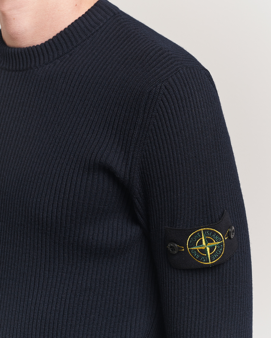Herre | Trøjer | Stone Island | Full Rib Crewneck Navy