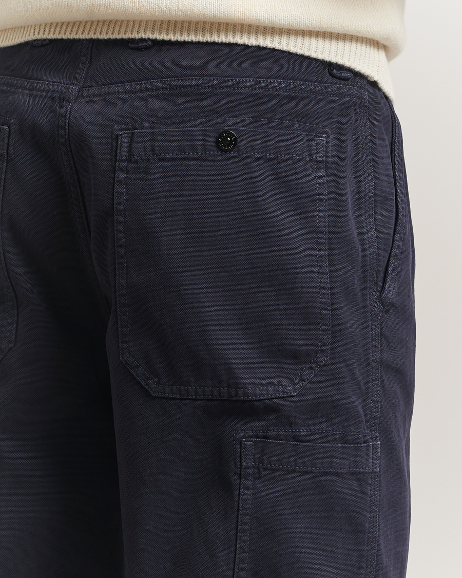 Herre | Bukser | Stone Island | Panama Cotton Old Effect Trousers Ink