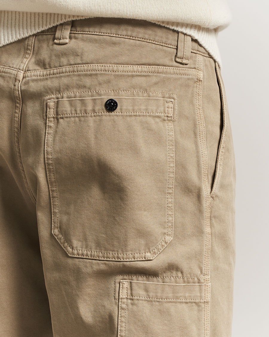 Herre | Bukser | Stone Island | Panama Cotton Old Effect Trousers Desert