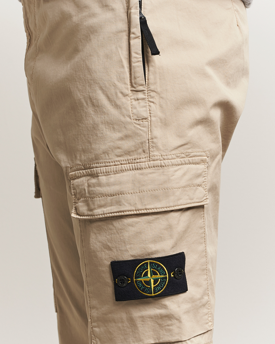 Herre | Bukser | Stone Island | Supima Cotton Stretch Cargo Trousers Desert