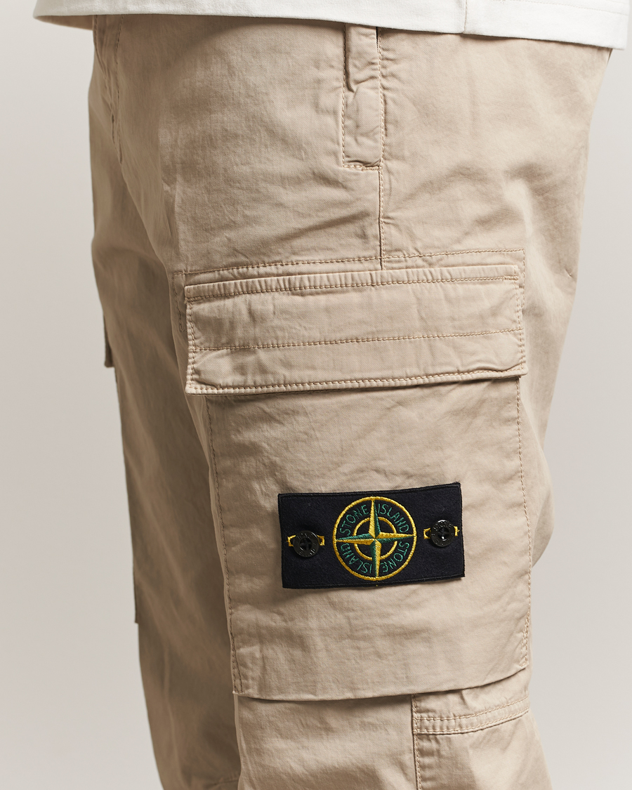 Herre | Bukser | Stone Island | Supima Cotton Stretch Cargo Trousers Desert