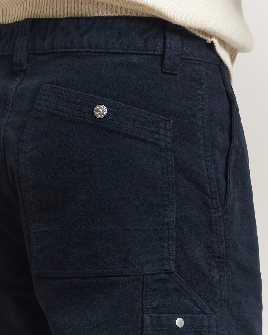 Herre | Bukser | Stone Island | Cotton Moleskin Trousers Navy