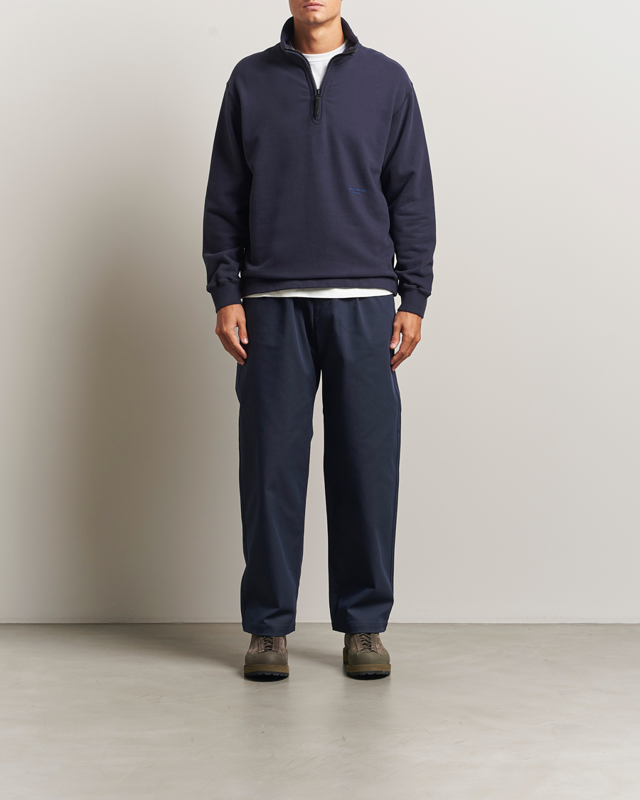 Herre | Bukser | Stone Island | Marina Yard Dyed Stretch Gabardine Trousers Navy