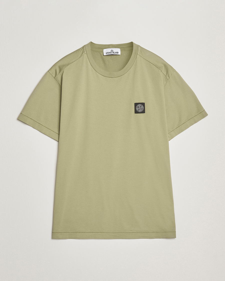 Herre | T-Shirts | Stone Island | Garment Dyed Cotton Jersey T-Shirt Sage