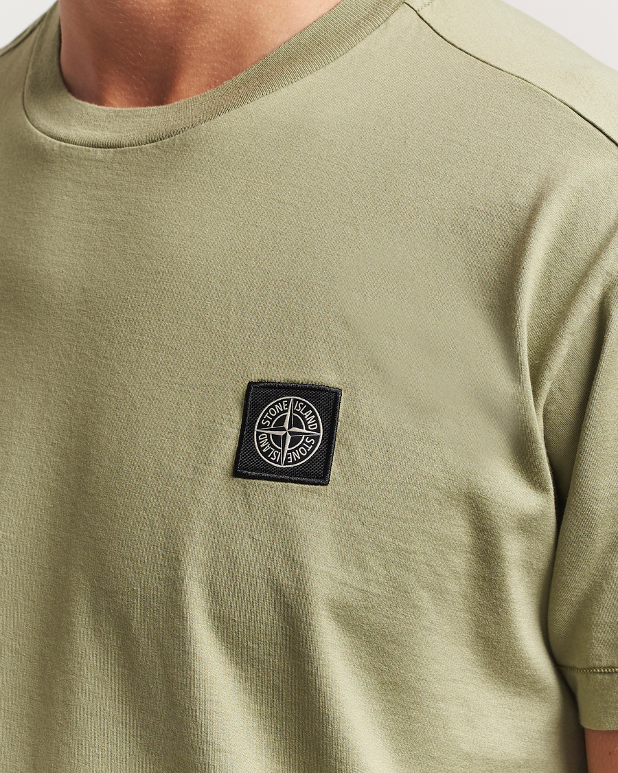 Herre | T-Shirts | Stone Island | Garment Dyed Cotton Jersey T-Shirt Sage