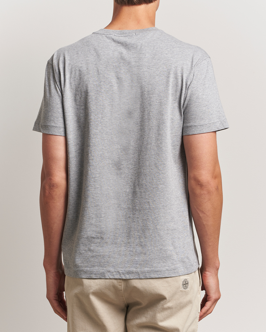 Herre | T-Shirts | Stone Island | Garment Dyed Cotton Jersey T-Shirt Grey Melange