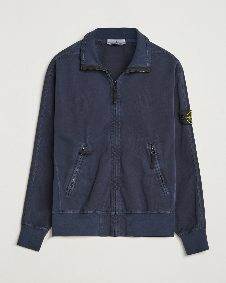 Herre | Jakker | Stone Island | Organic Panama Cotton Track Jacket Ink