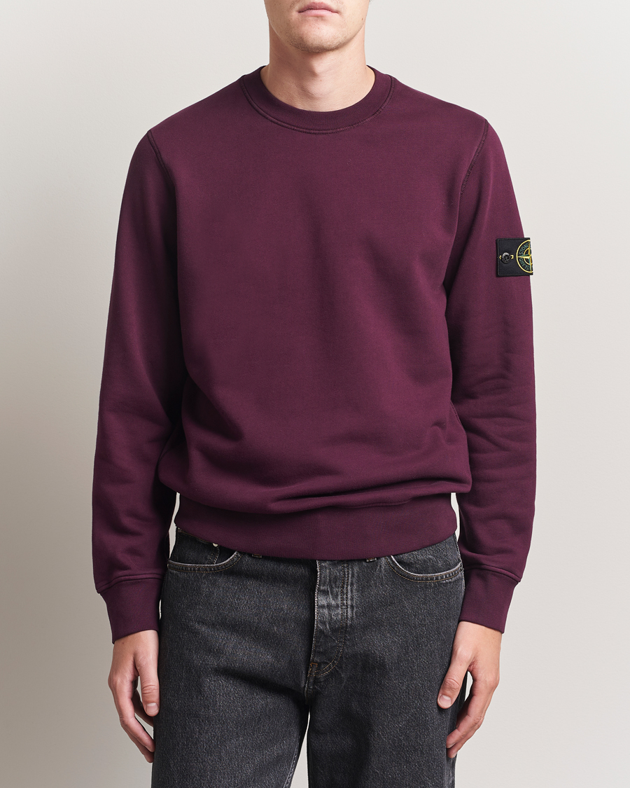 Herre | Trøjer | Stone Island | Garment Dyed Fleece Sweatshirt Amaranth