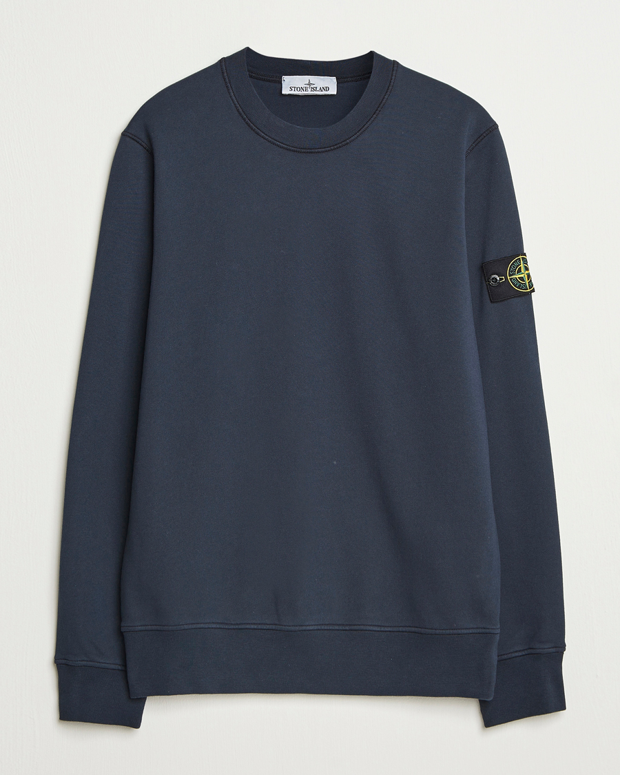 Herre | Trøjer | Stone Island | Garment Dyed Fleece Sweatshirt Navy