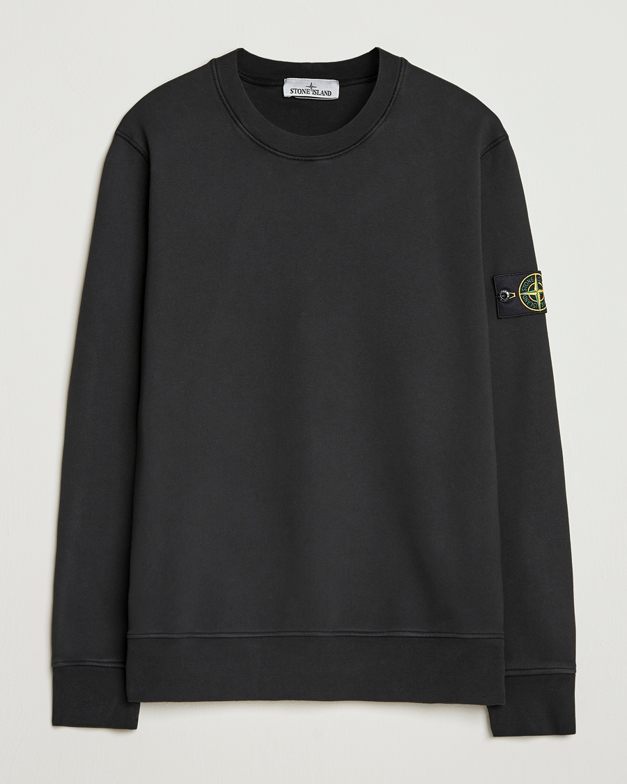 Herre | Trøjer | Stone Island | Garment Dyed Fleece Sweatshirt Black